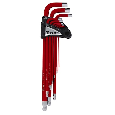 Stein World 13 Piece Extra Long Arm Ball End Hex Key Set - in Sae 12713